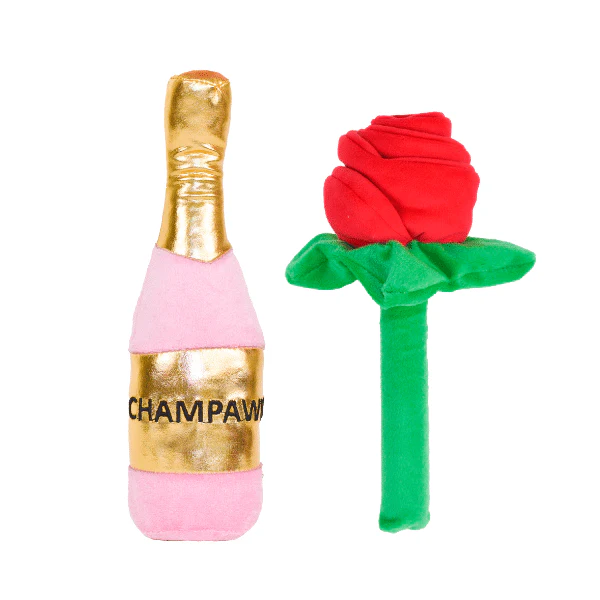 Champagne & Flower Duo - Pet's Shop