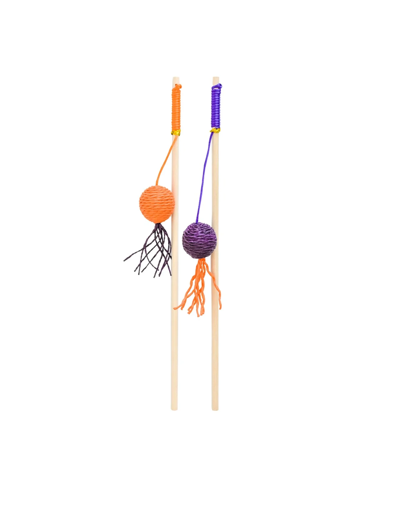 Halloween Cat Wands with Balls - Pet's Shop