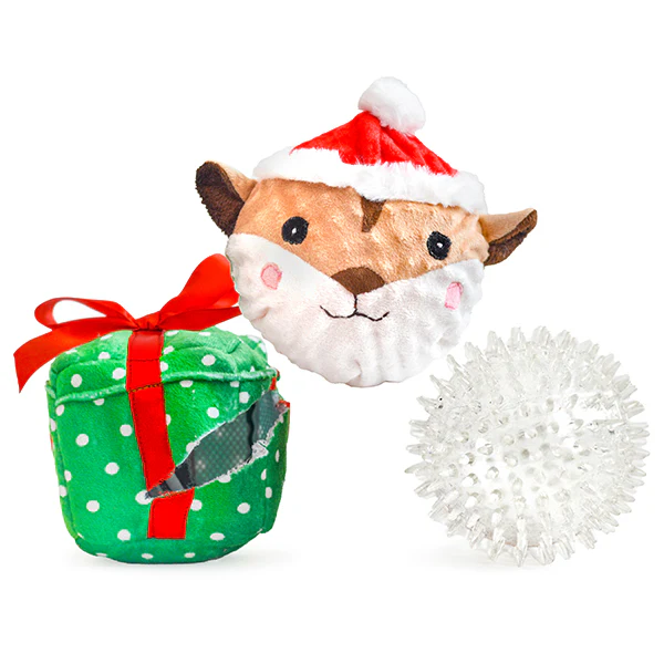 Squirrel in a Present Prickle Ball 5