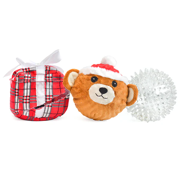 Bear in a Present Prickle Ball 5