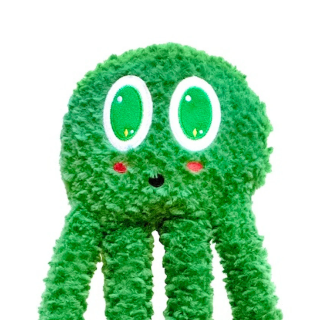 Spooky Green Octopus 24