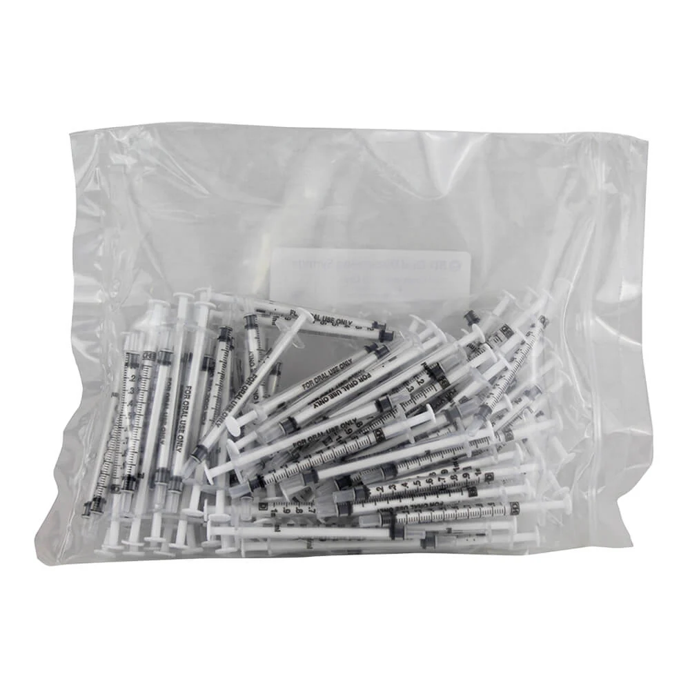 BD Oral Dispensing Syringe - Clear with Tip Cap, 100 ct - Pet's Shop