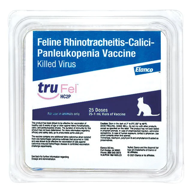 TruFel HC2P Feline Vaccine, 25 x 1 ml - Pet's Shop