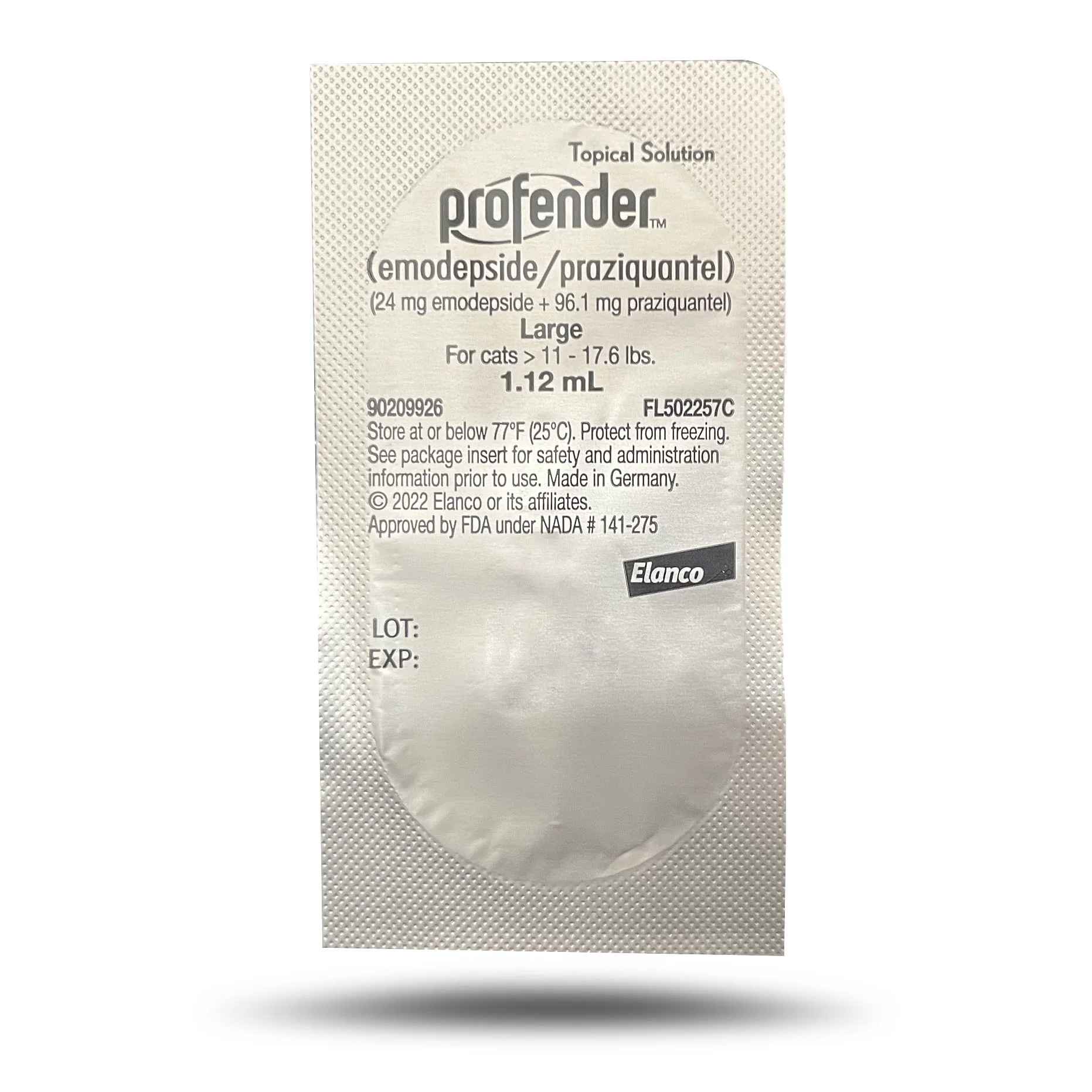 Profender (emodepside/praziquantel) Topical Parasiticide Solution for Cats - Pet's Shop