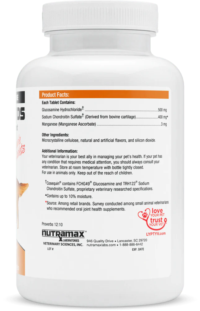 Nutramax Cosequin DS Joint Health with Glucosamine and Chondroitin Supplement for Dogs - Pet's Shop
