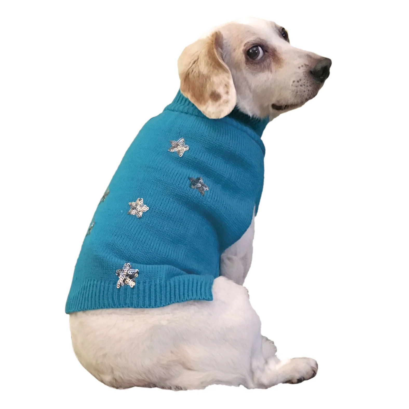 Sequin Stars Dog Sweater - Pet's Shop