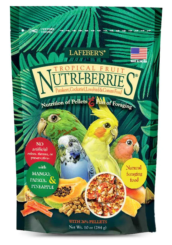 Lafeber Cockatiel Tropical Fruit Nutri-Berries, 10 oz bag - Pet's Shop