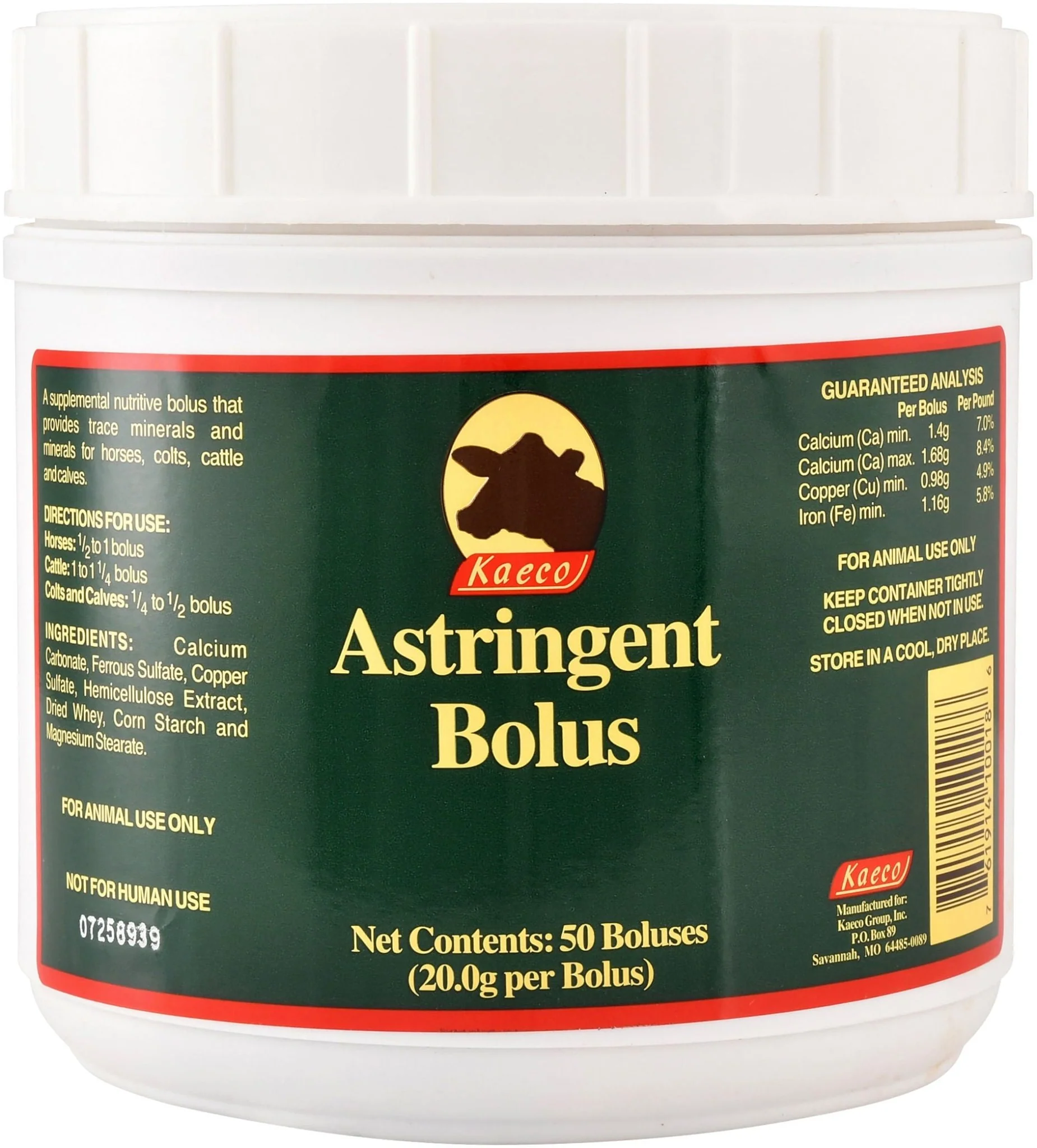 Astringent Bolus, 50 count - Pet's Shop