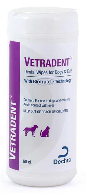 Vetradent Dental Wipes, 60 ct - Pet's Shop