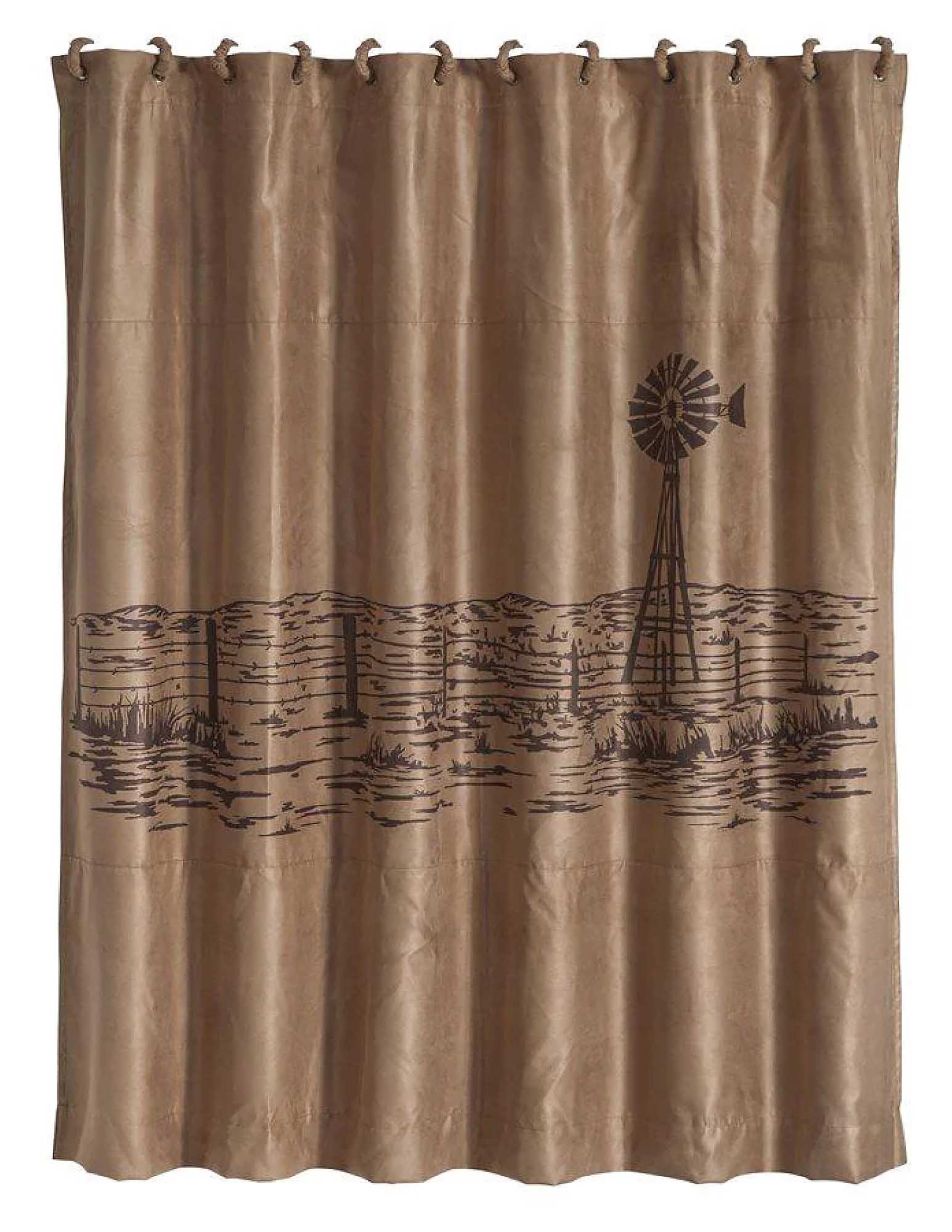 Jasper Embroidered Landscape Shower Curtain - Pet's Shop