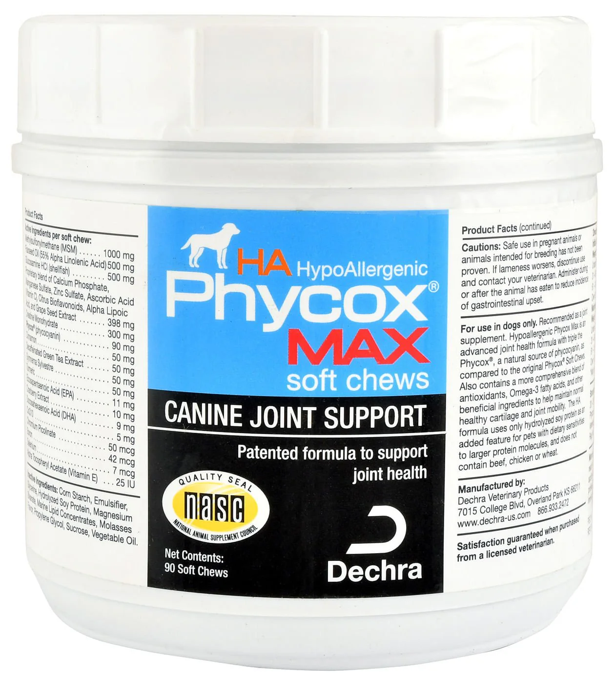 Phycox MAX HA Soft Chews, 90 Count - Pet's Shop