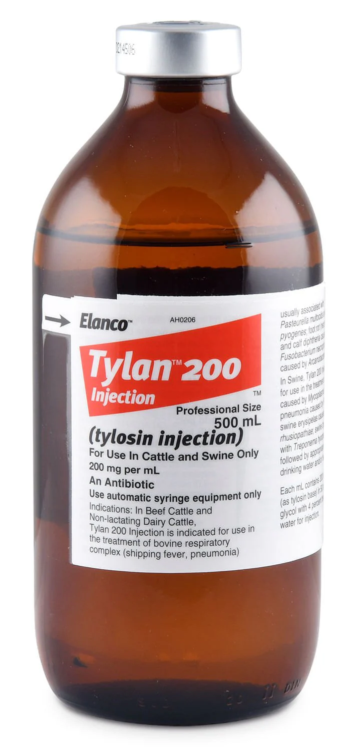 Tylan 200 Injection, 500 mL - Pet's Shop