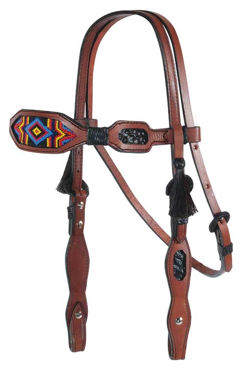 Alamo Saddlery Multi Color Diamond Inlaid Beaded Tack - Pet's Shop