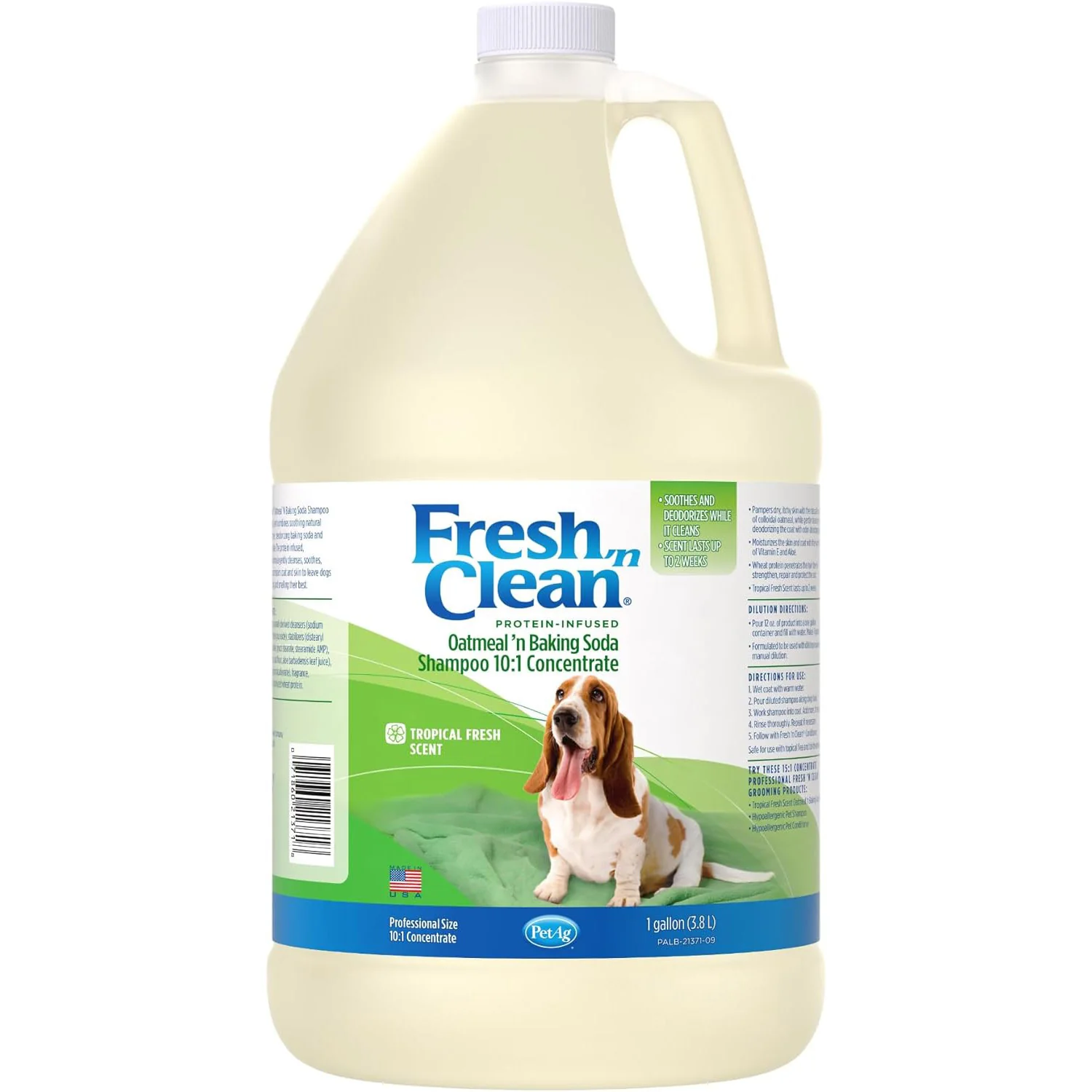 Fresh 'n Clean Oatmeal 'n Baking Soda 10:1 Concentrate Dog Shampoo - Pet's Shop