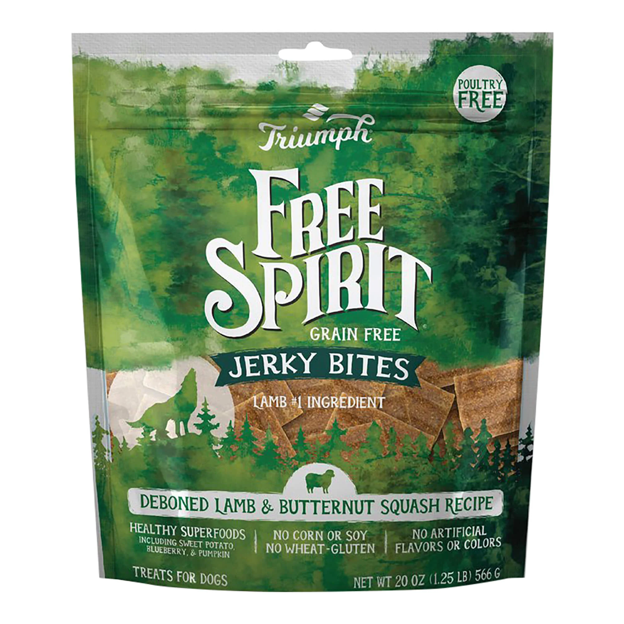 Free Spirit Deboned Jerky Bites, 20 oz - Pet's Shop