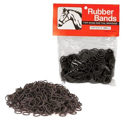 Rubber Horse Braiding Bands for Horse Mane & Tail Braiding (pack of 500) - Pet's Shop