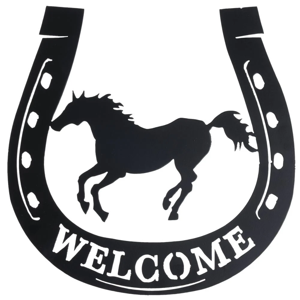 Galloping Horse Welcome Sign - Pet's Shop