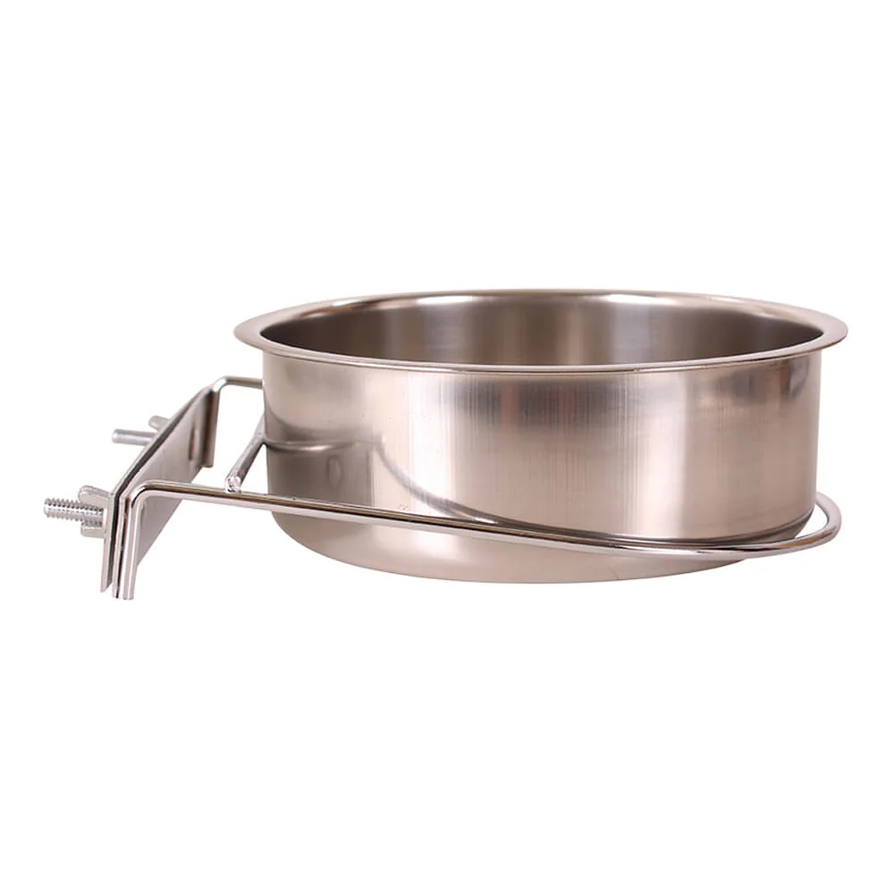Indipets Stainless Steel Coop Cup with Screw-Nut Holder - Pet's Shop