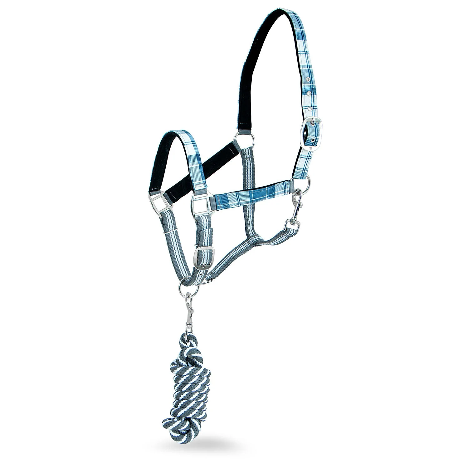 Poplar Head Nylon Horse Halter & Lead Matching Set, Full Size - Pet's Shop