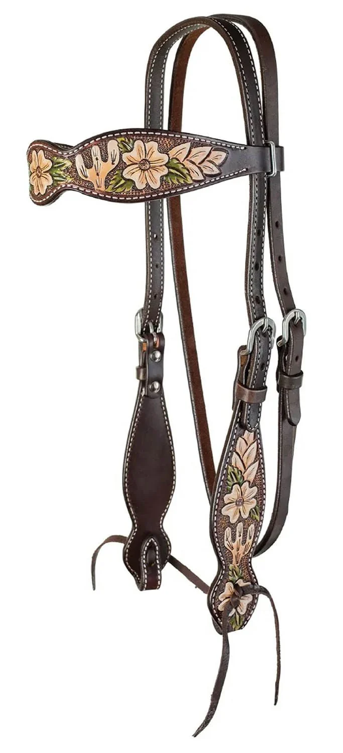 Circle Y Dogwood Desert Browband Headstall, Full - Pet's Shop