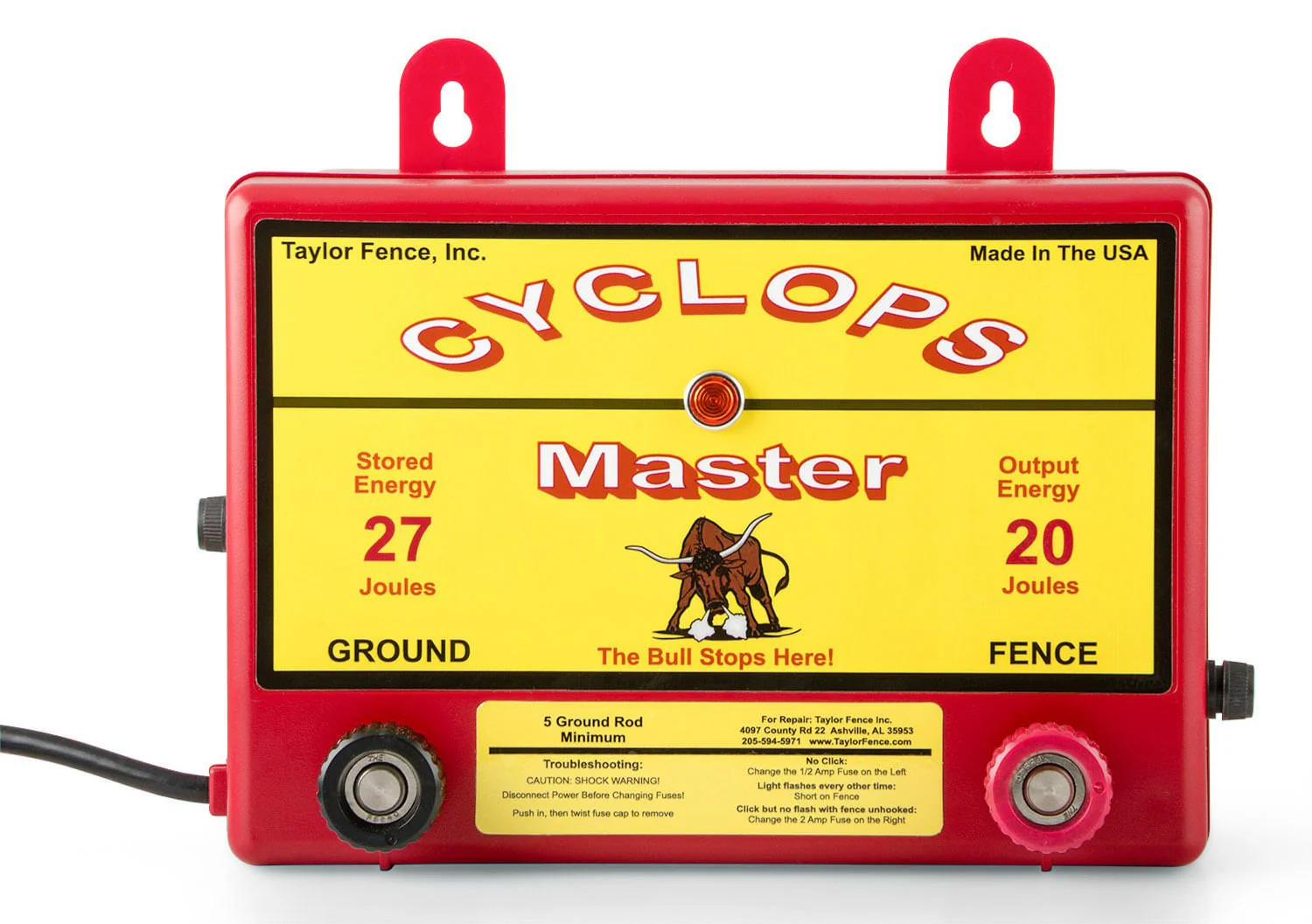 Cyclops Master 20 Joule AC Fence Charger - Pet's Shop