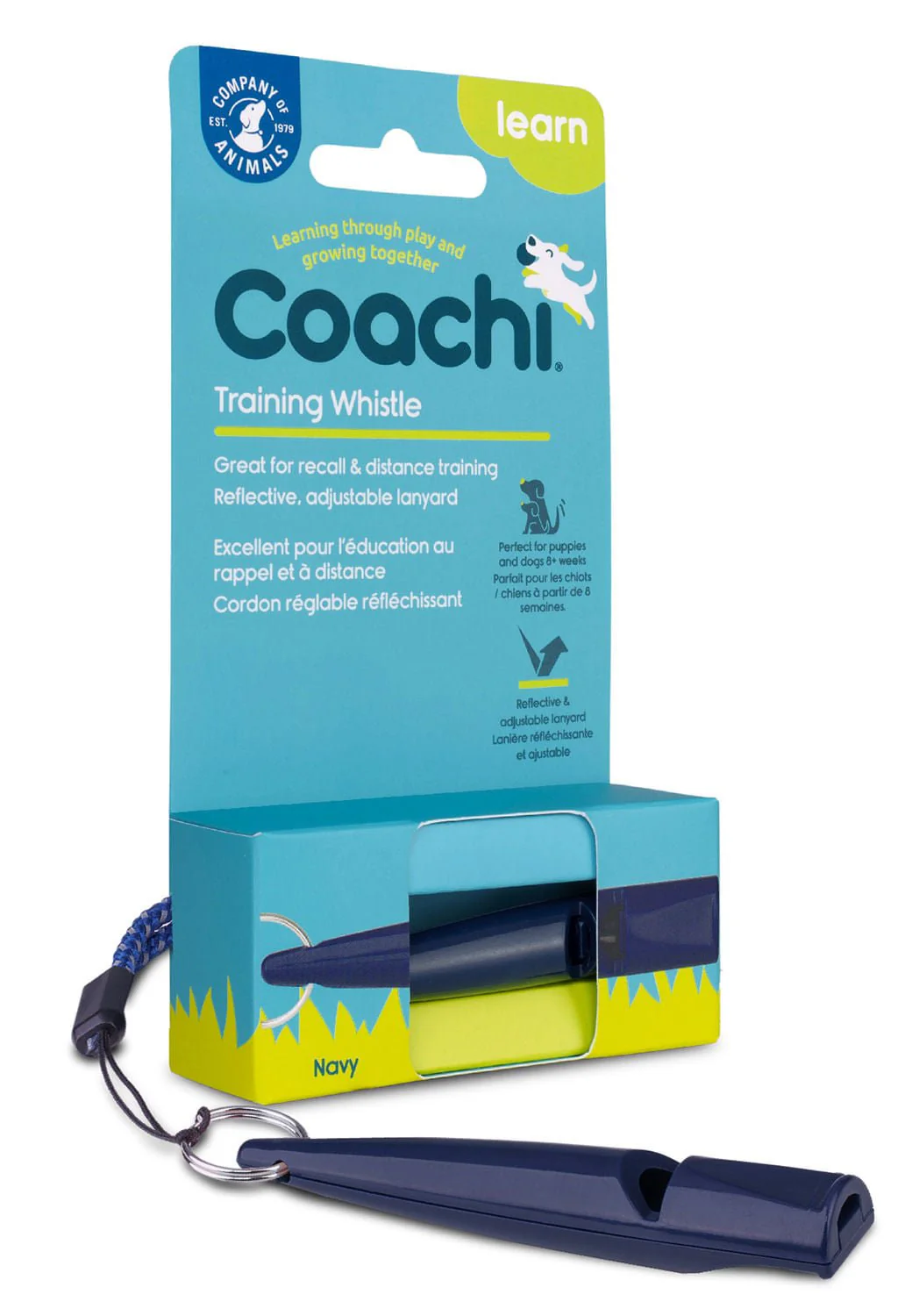 Coachi Training Dog Whistle, Navy - Pet's Shop