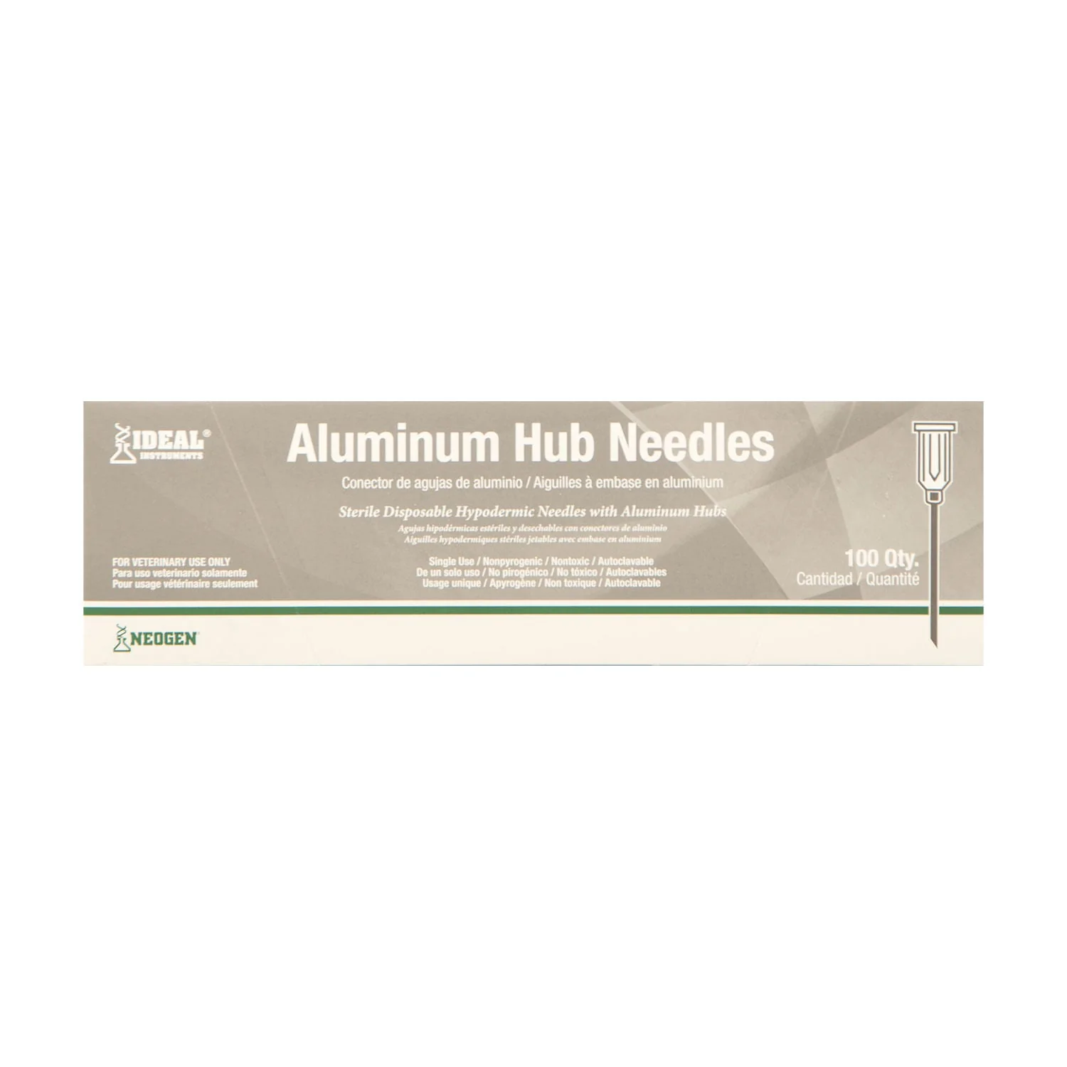 Ideal Aluminum Hub Needles, Box of 100 - Pet's Shop