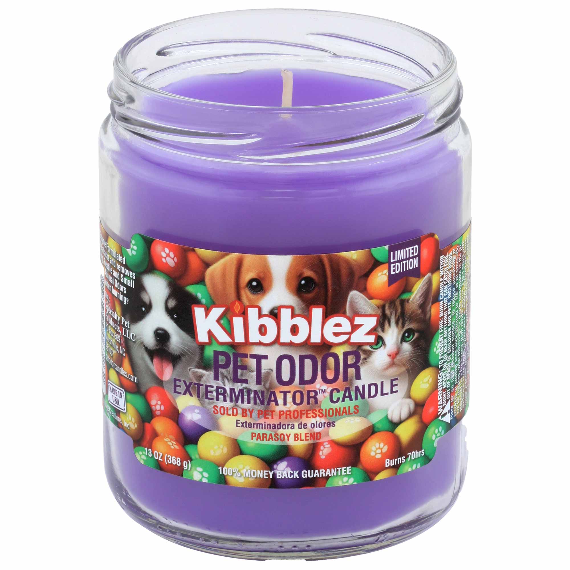 Pet Odor Exterminator Candle, Kibblez, 13 oz - Pet's Shop