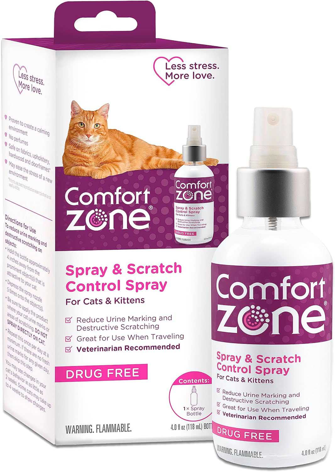 Comfort Zone Scratch Deterrent and Calming Spray - Pet's Shop