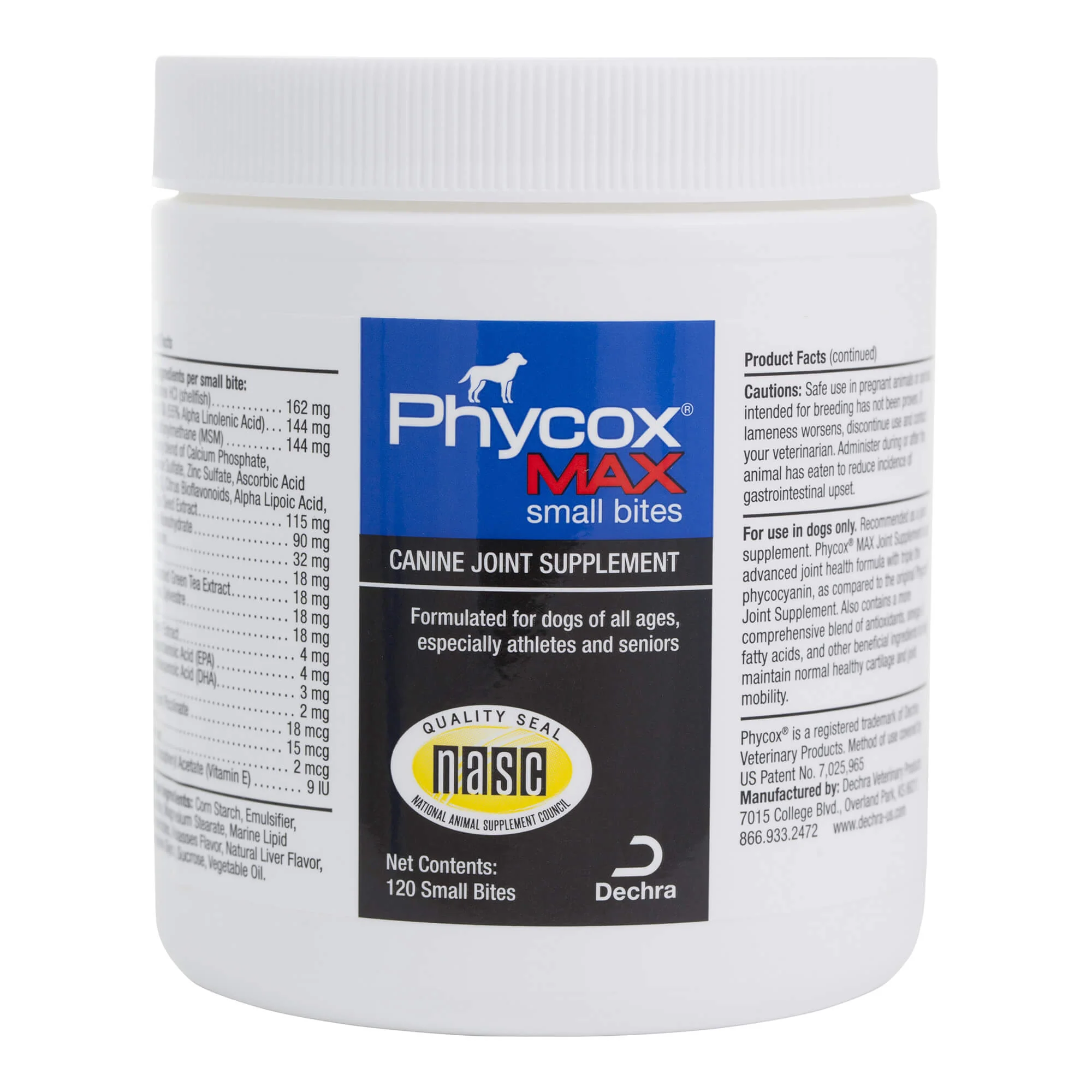 Phycox Max Canine Small Bites, 120 ct - Pet's Shop