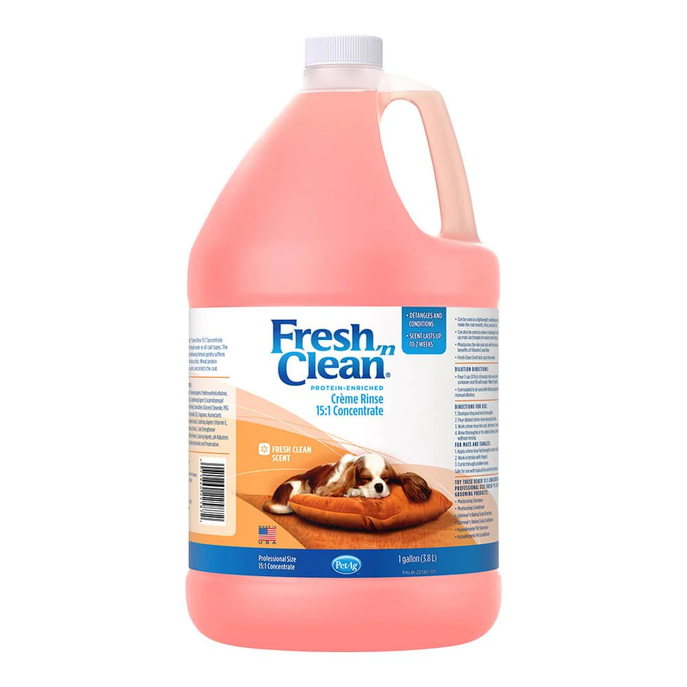 Fresh 'n Clean Creme Rinse, 15:1, Fresh Floral Scent, Gallon - Pet's Shop