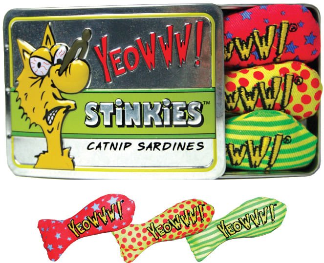 YEOWWW! Stinkies Catnip Sardines, 3 pk - Pet's Shop