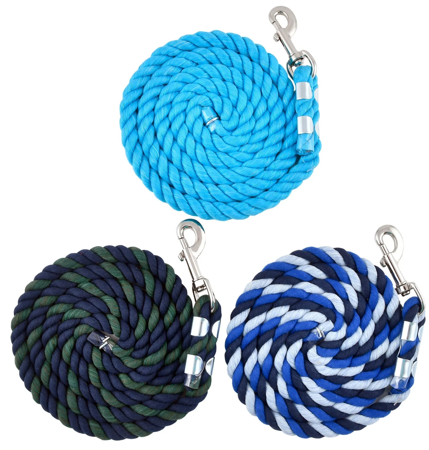 Perri's Leather Cotton Lead Ropes, Assorted Color, 1/2
