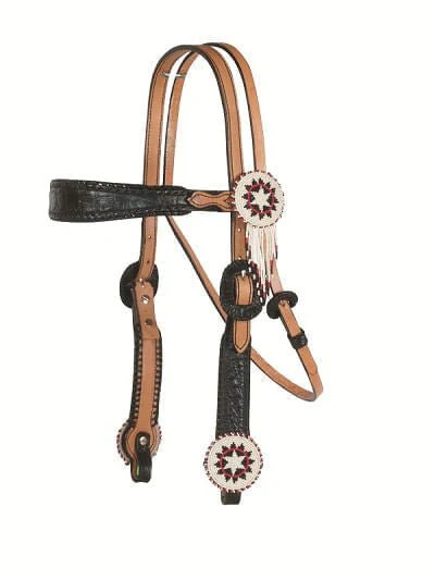 Alamo Saddlery Beaded Concho with Fringe Tack - Pet's Shop