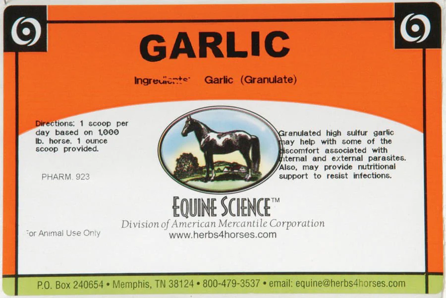 Garlic Feed-Thru Fly Control for Horses - Pet's Shop
