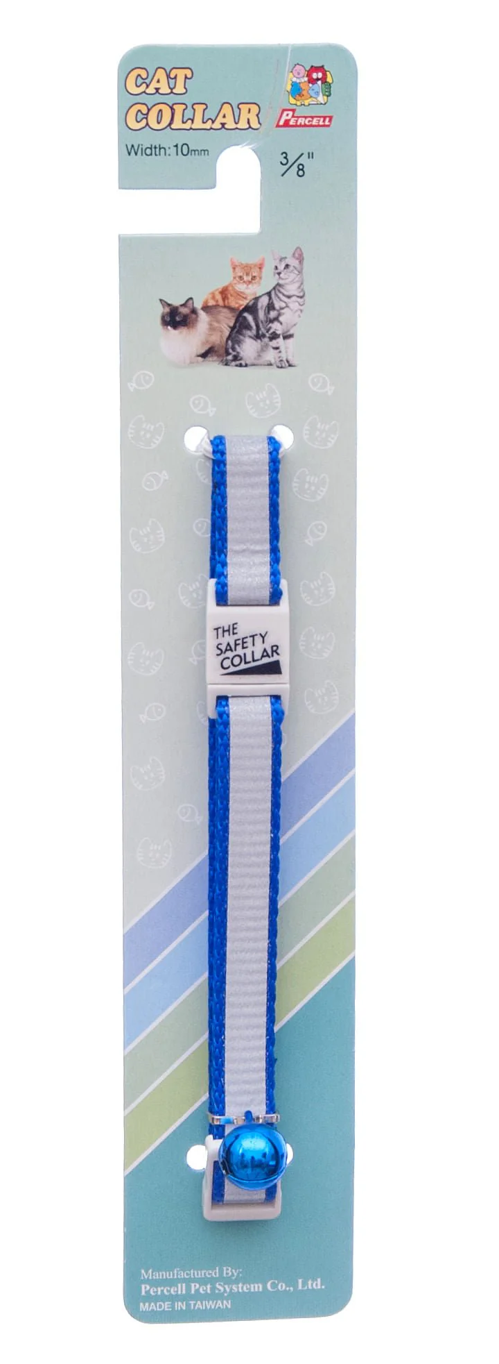 Reflective Nylon Safety Collar with Bell for Cats - Pet's Shop