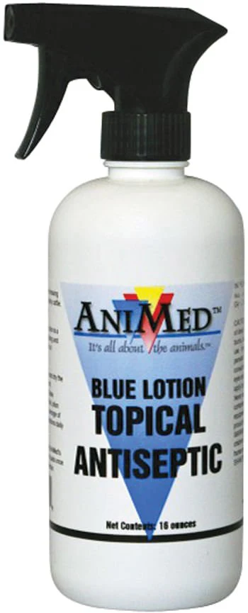 Blue Lotion Topical Antiseptic, 16 oz - Pet's Shop