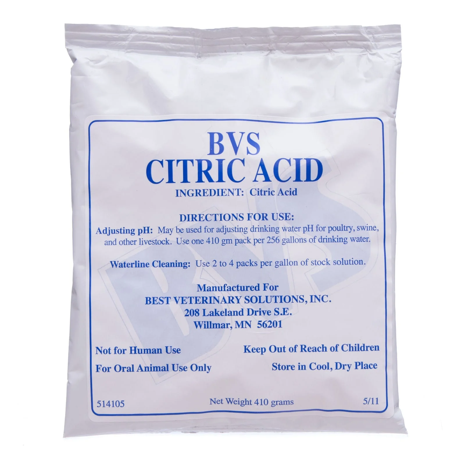 Citric Acid Soluble Powder for Poultry & Swine, 410 g pkt - Pet's Shop