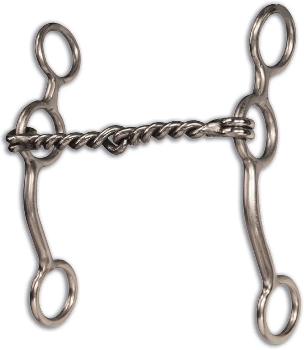 Equisential Performance Long Shank Bit, Twisted Wire Snaffle - Pet's Shop
