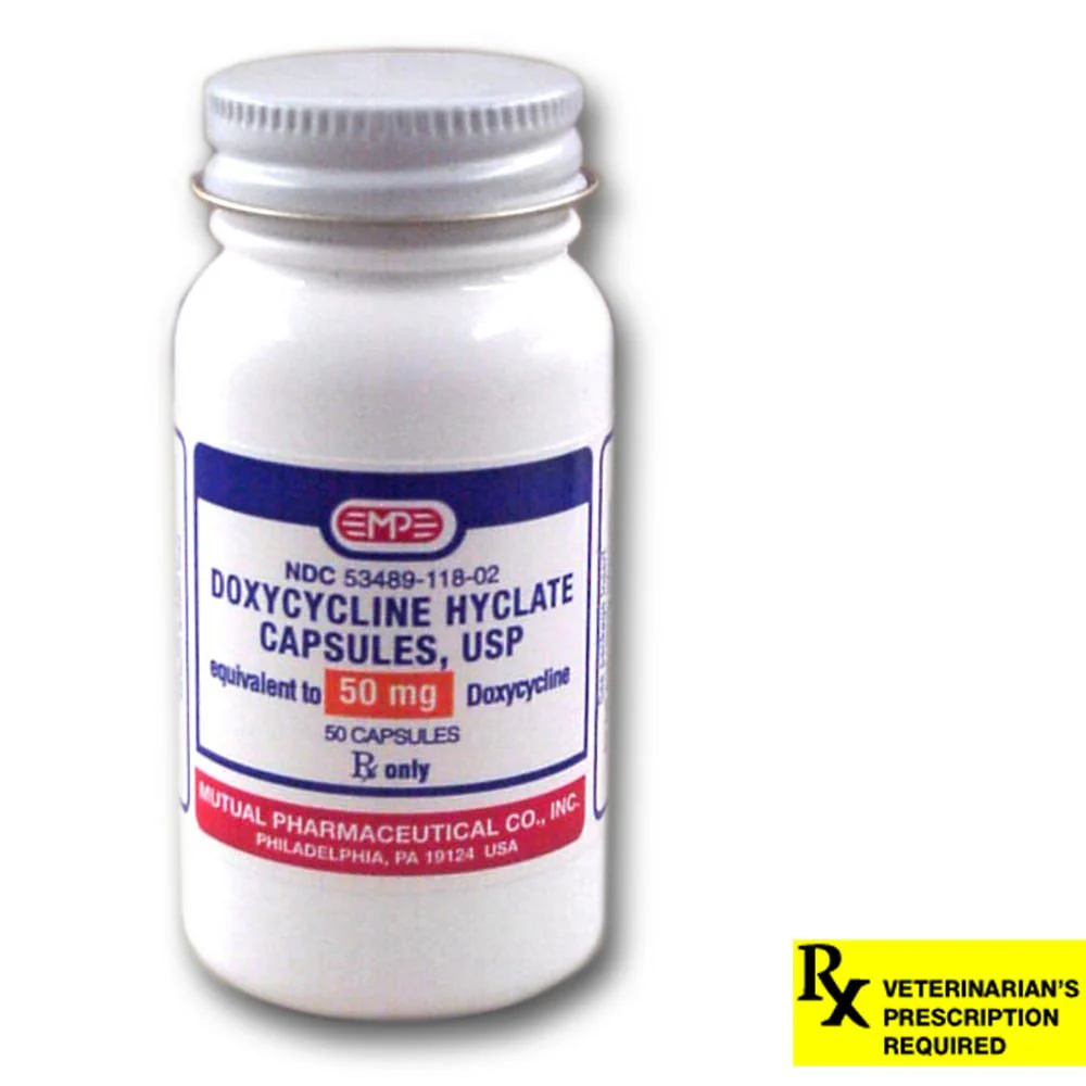 Rx Doxycycline Hyclate (Generic) Capsules - Pet's Shop