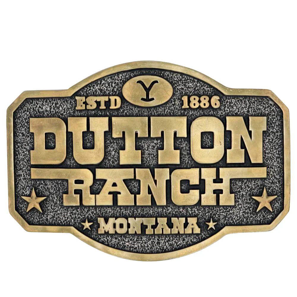 The Y Yellowstone Dutton Ranch Attitude Belt Buckle - Pet's Shop