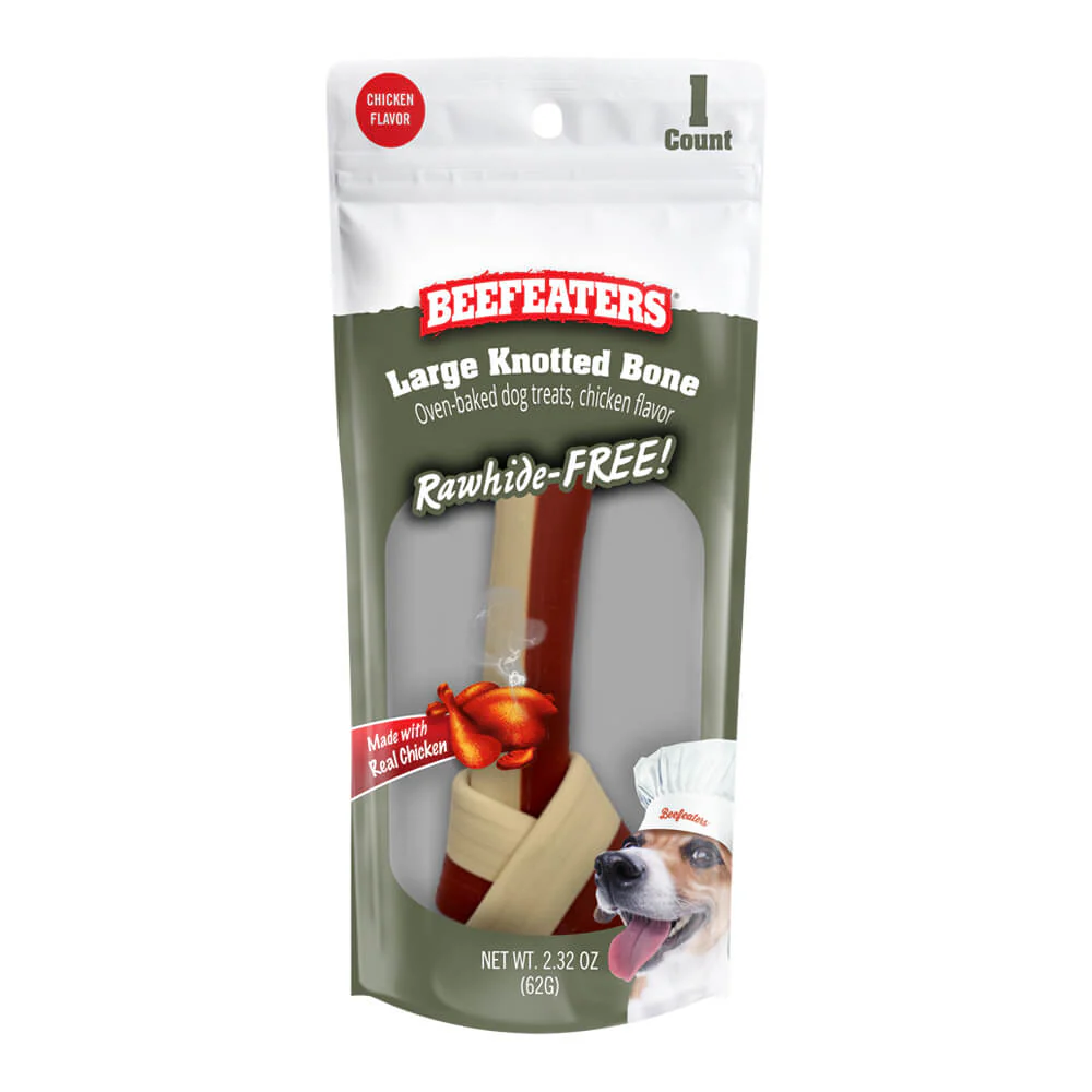 Beefeaters Rawhide Free Knotted Bone - Pet's Shop