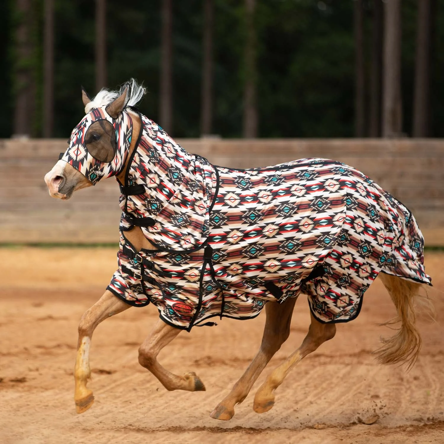 WeatherBeeta ComFITec Essential Mesh II Combo Neck Horse Fly Sheet, Diamond Navajo - Pet's Shop