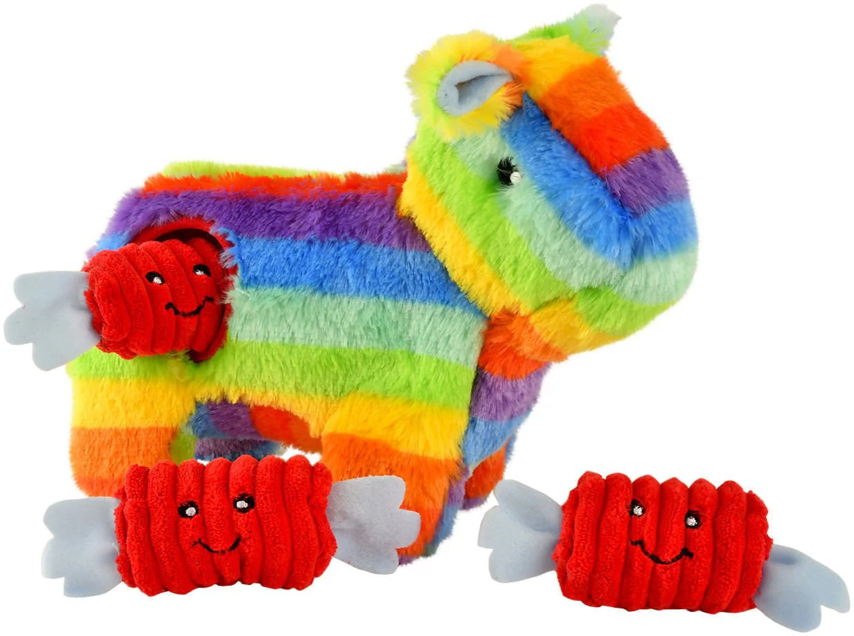 Zippy Paws Hide N Squeak 4 Piece Pinata Burrow Plush Dog Toy - Pet's Shop