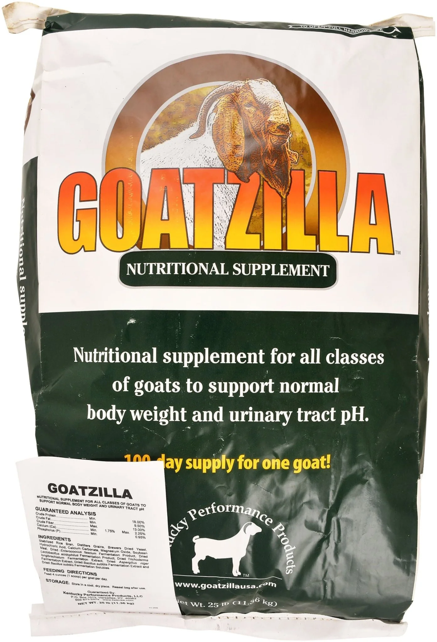 Goatzilla Nutritional Supplement for Goats, 25 lb bag - Pet's Shop