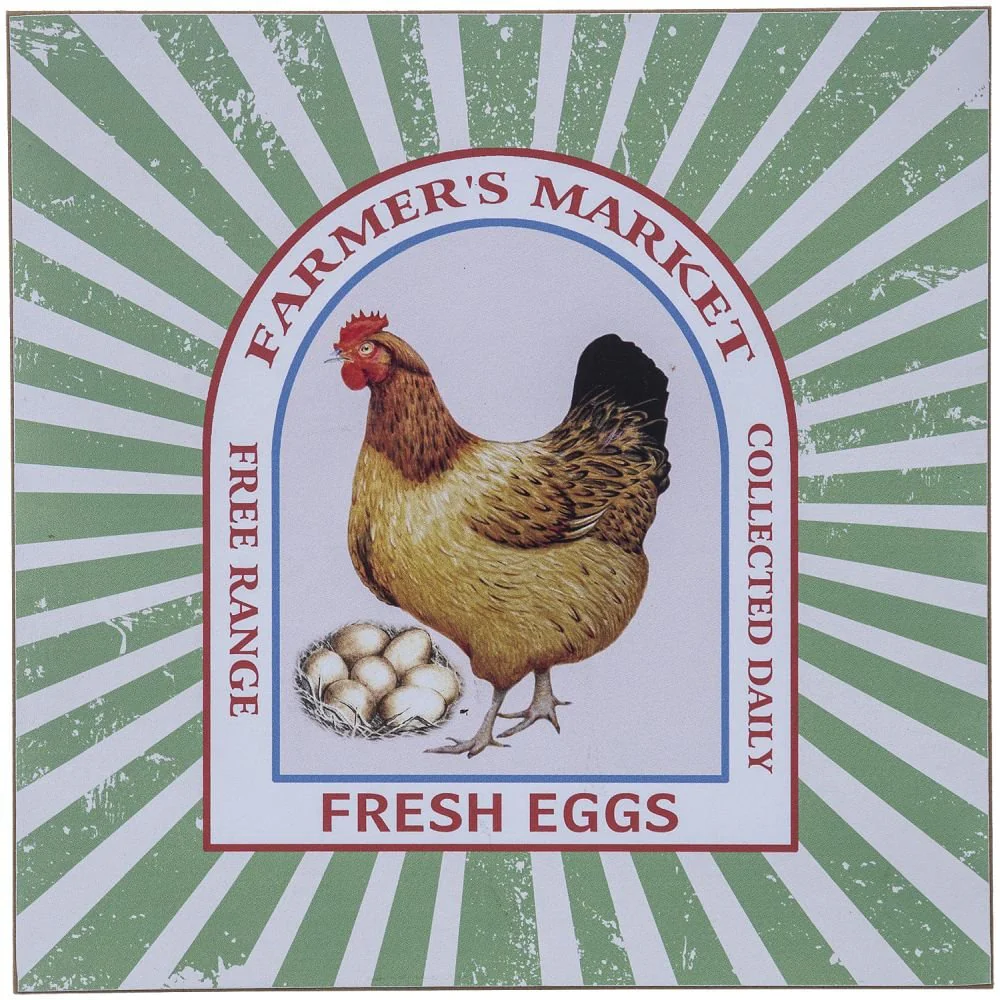 Farmer's Market Fresh Eggs Wall Hanging - Pet's Shop