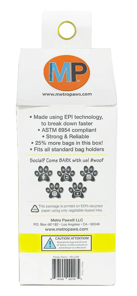 Poopy Packs 8 Rolls Dog Poop Bags - Pet's Shop