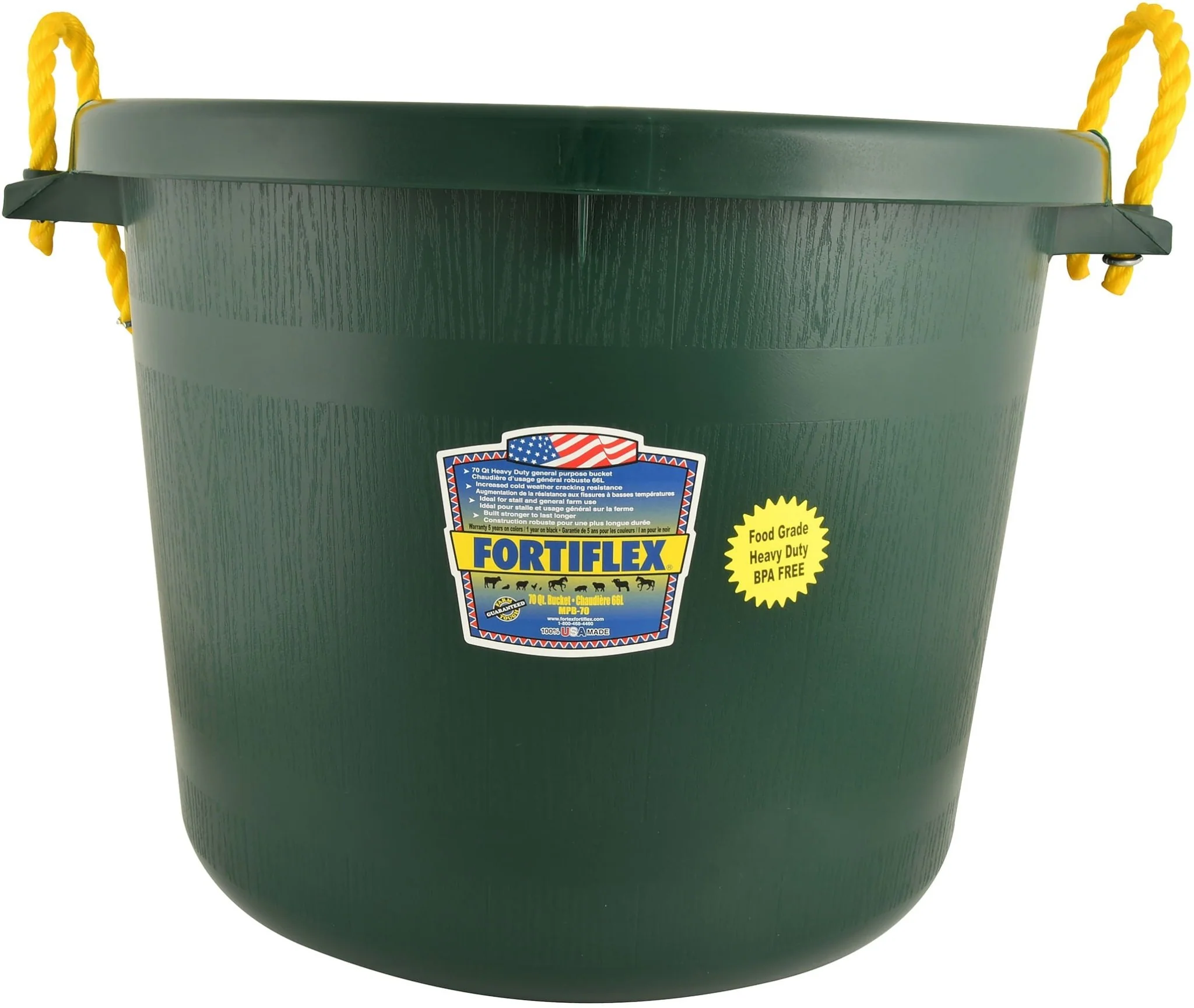 Fortiflex Muck Bucket (Colors) - Pet's Shop
