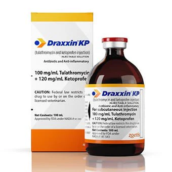 Rx Draxxin KP (tulathromycin and ketoprofen) Injectable Solution for Cattle - Pet's Shop