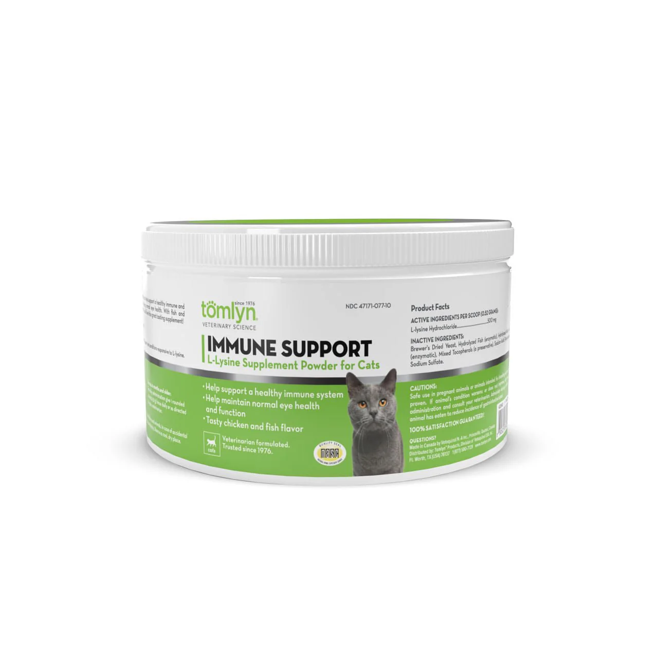 L-Lysine Powder Immune Support for Cats, 3.5 oz - Pet's Shop